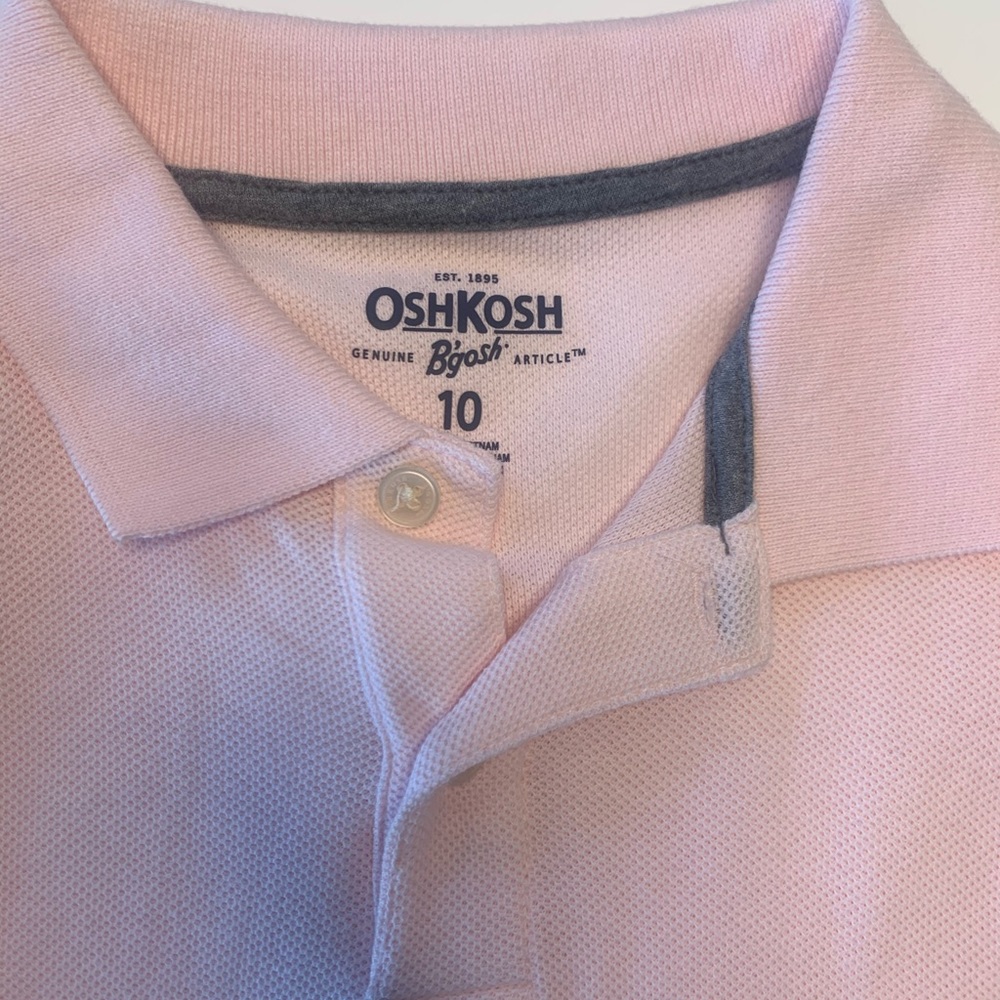 Oshkosh boys pink dress shirt